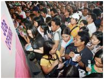 crowded job openings