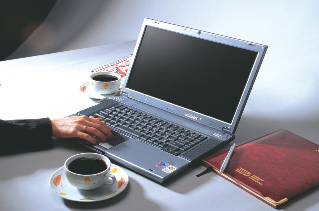 laptop and black coffee