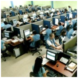inside BPO office