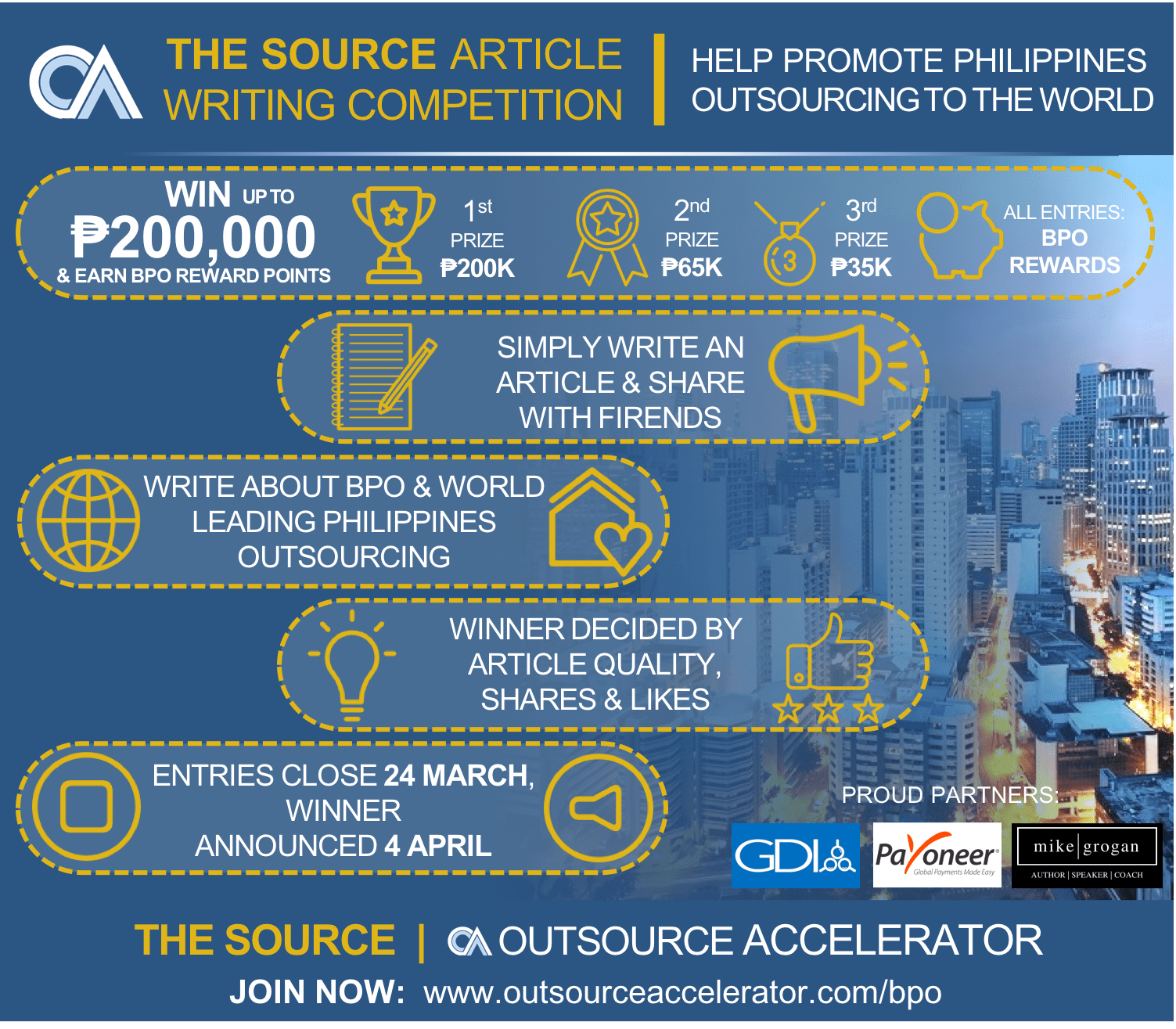 The source article writing