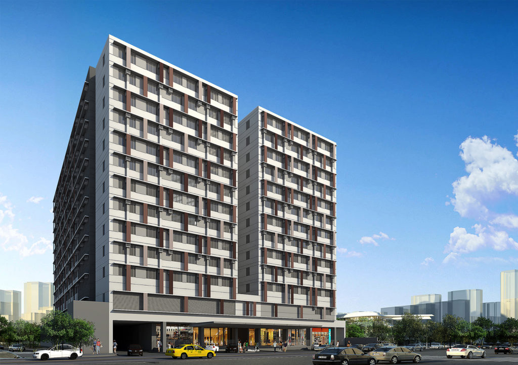 twin building