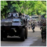soldiers and tank