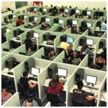 call center work place