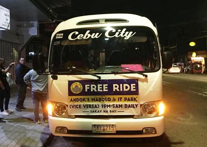 Cebu BPO workers get free bus rides