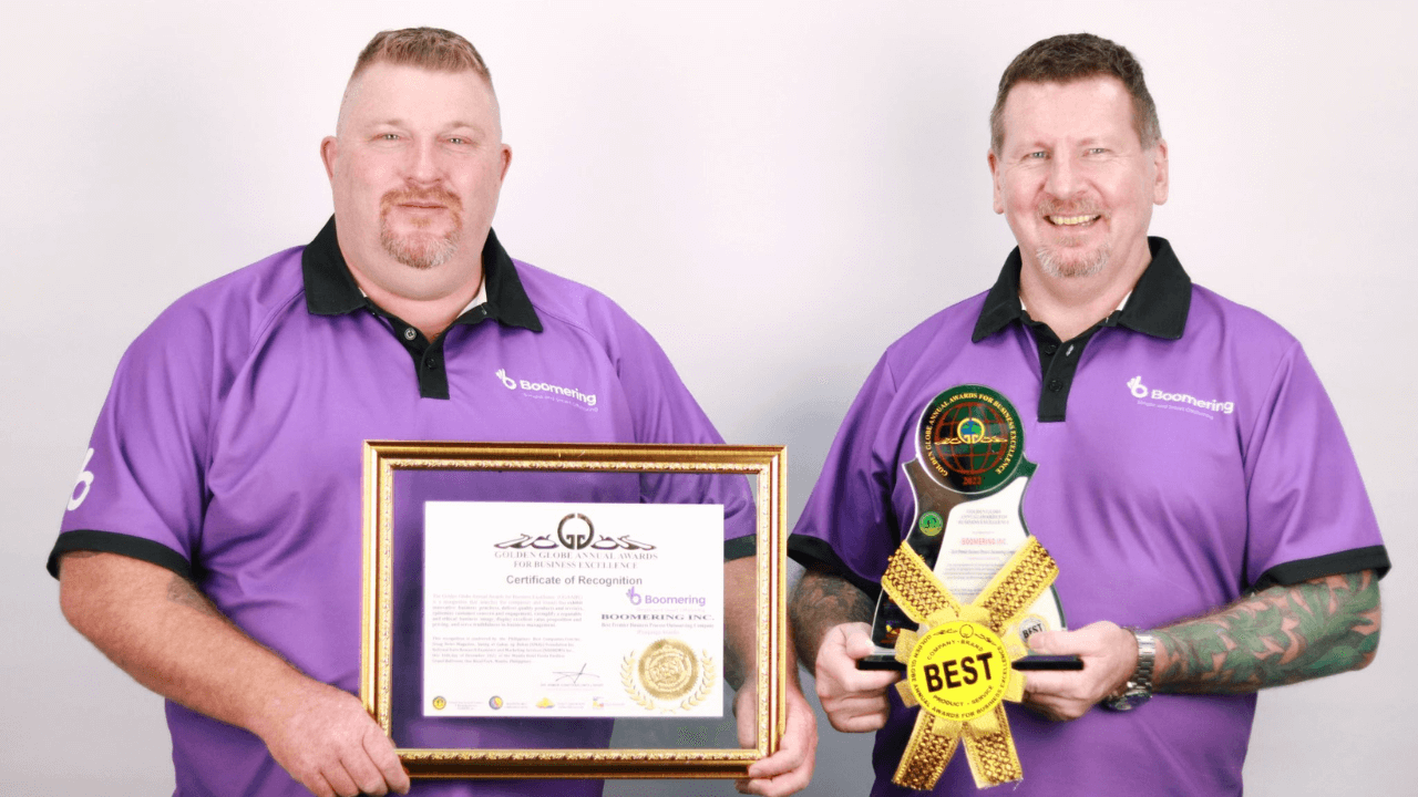 Boomiring bags Golden Globe Business Excellence award