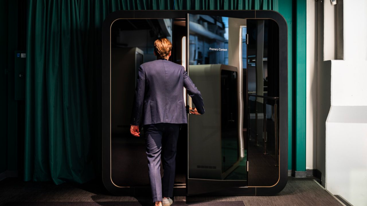 Futuristic contact pod