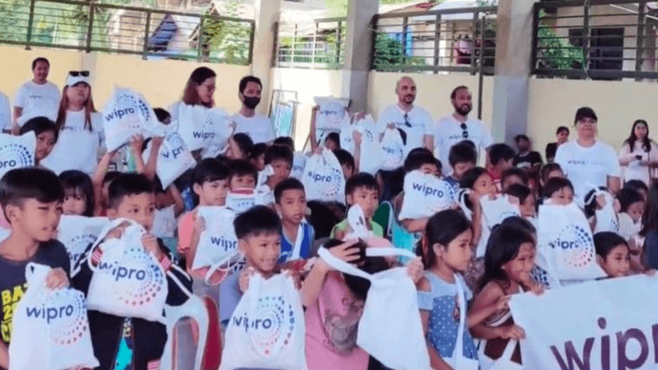 Wipro donates supplies offers training