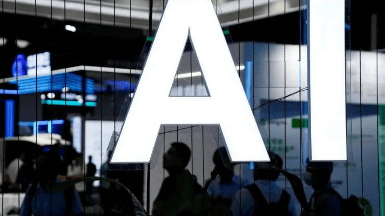 AI sign photo by Reuters