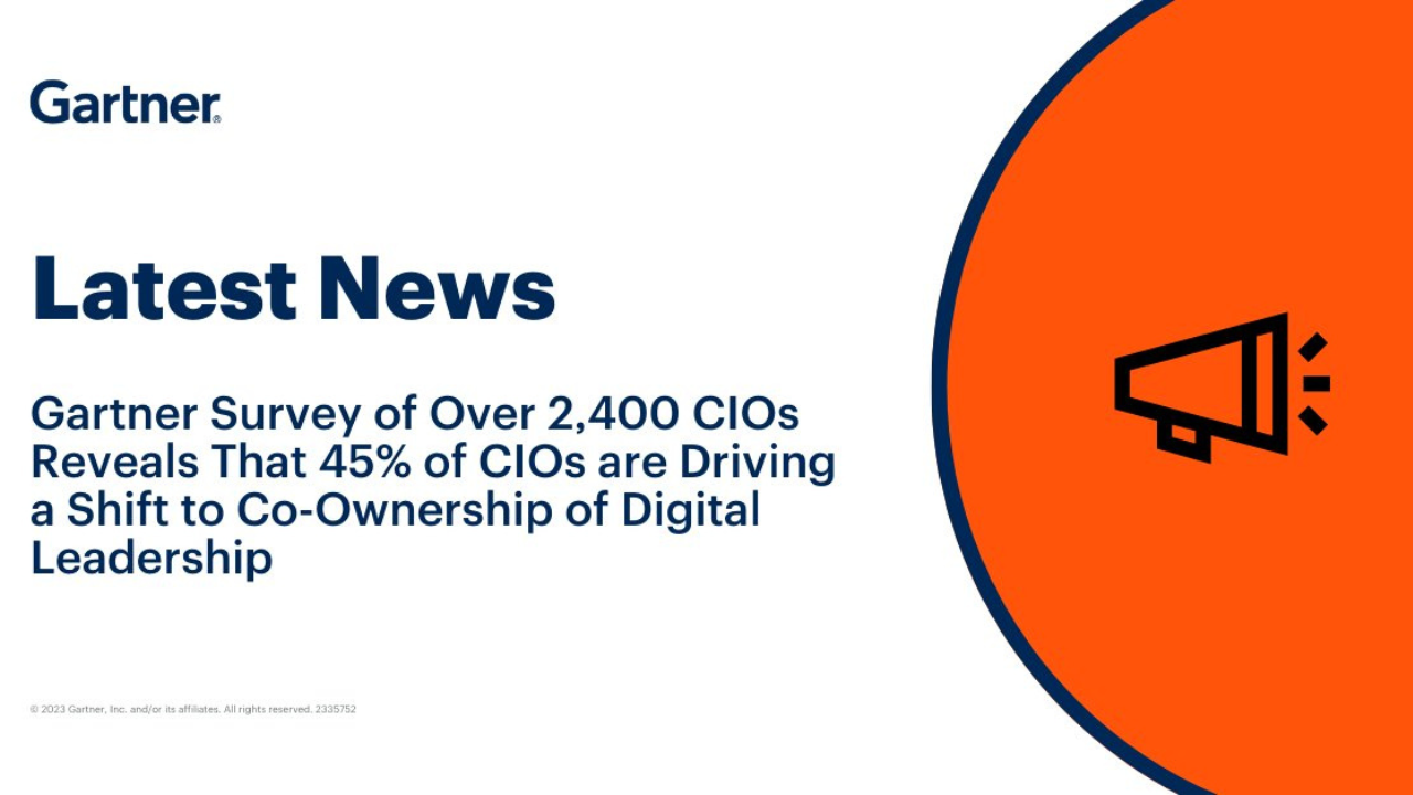 Gartner survey on co-ownership of digital leadership