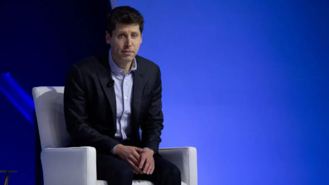 Sam Altman. Photo from Carlos BarriaReuters