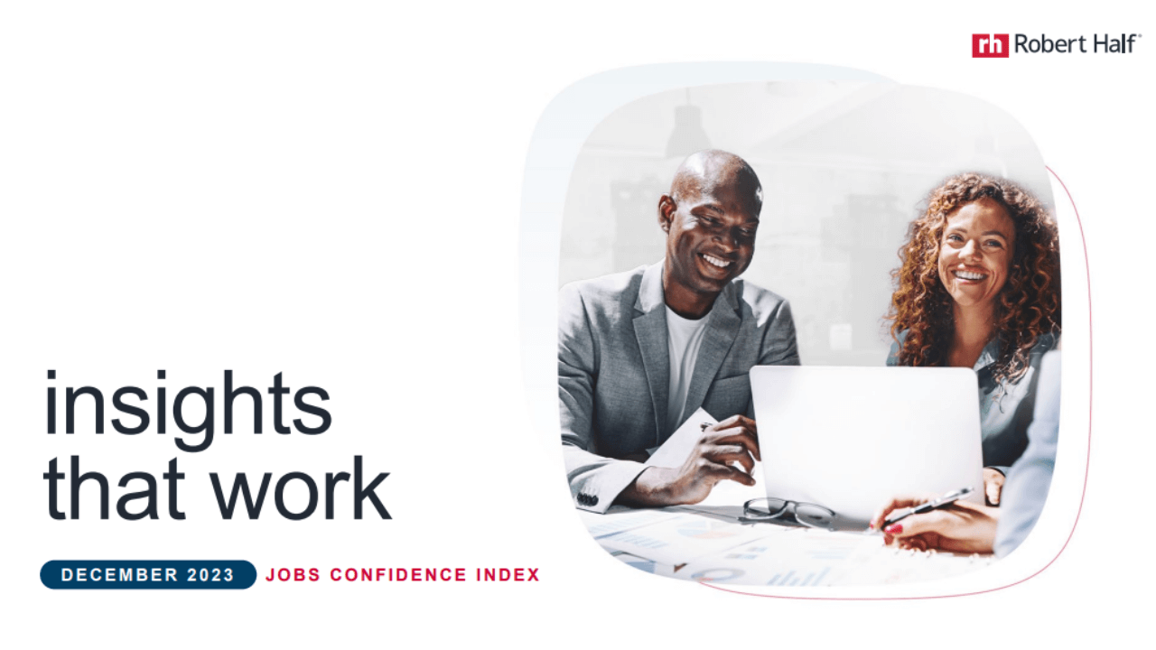 Robert Half Jobs Confidence Index