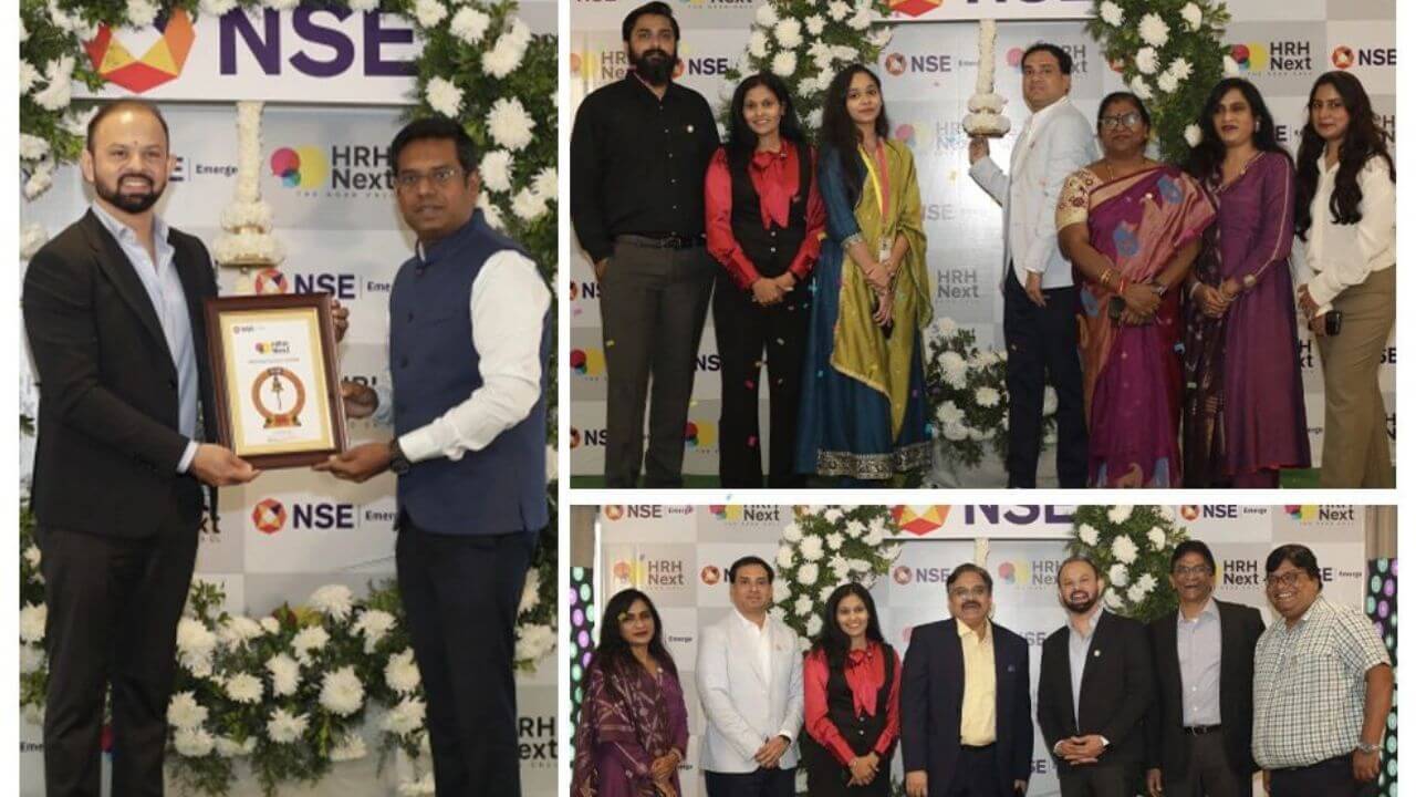 The NSE listing ceremony was attended by exchange officials, Shah, and lead banker Finshore Management. (Photo from HRH Next)