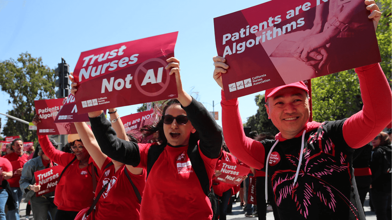 nurses union unproven healthcare AI