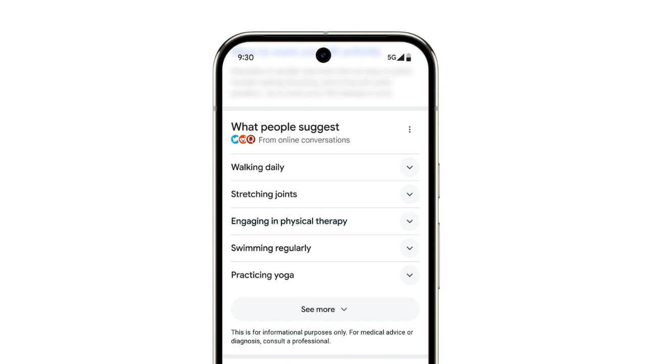 Google launches ‘What People Suggest’ feature for healthcare insights