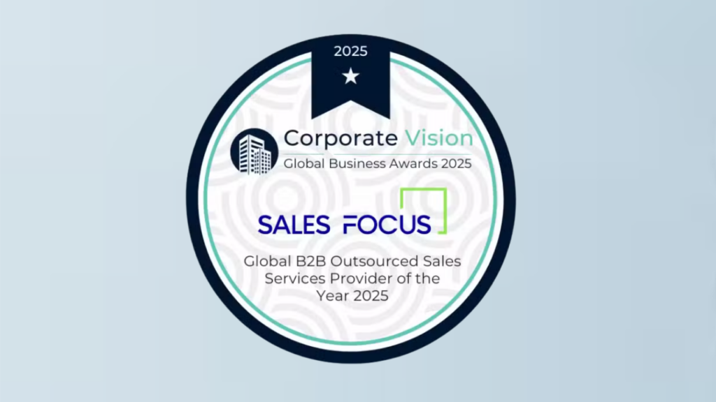 Sales Focus Inc. wins 2025 Global Business Award for B2B outsourcing