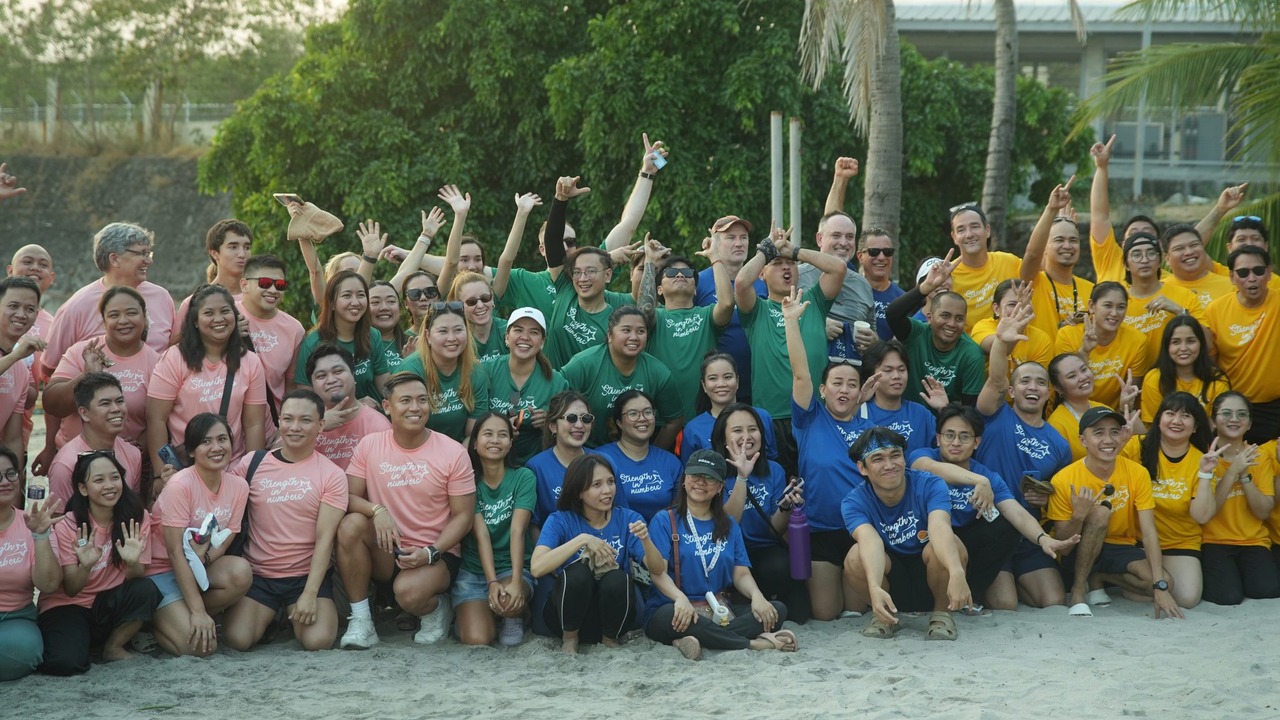 Satellite Office staff at a team event in the Philippines